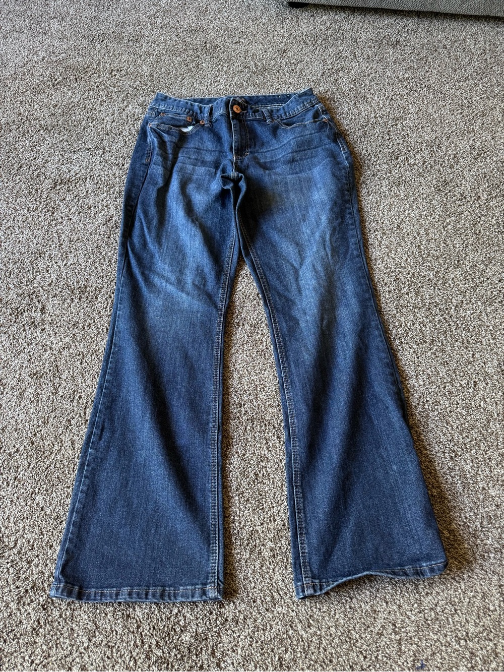 Maurices Dark Blue Flare Jeans
